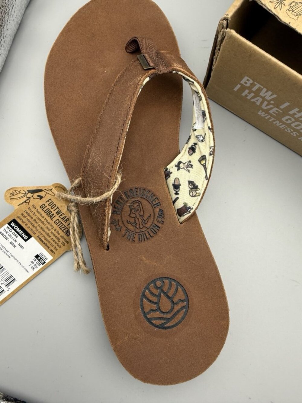 New With Box Bert Kreischer The Dillon Women’s Sandals Brown Size 9 US Adult